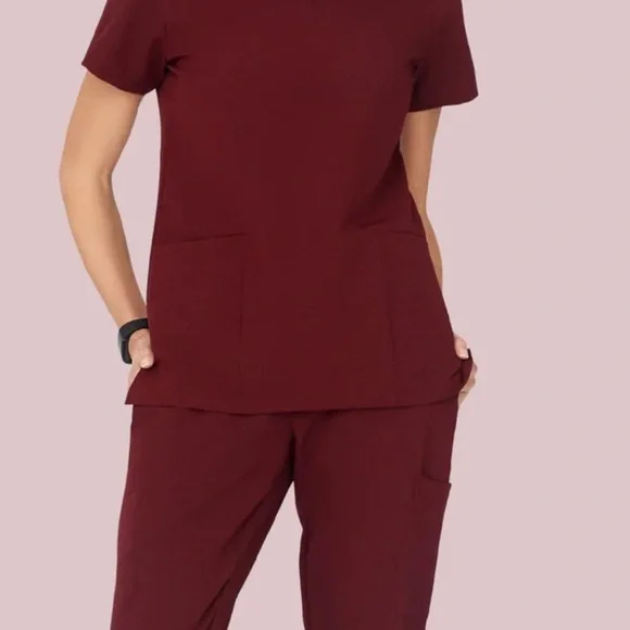 NWT - Mandala Scrub Set - Small - Wine - Picture 3 of 7